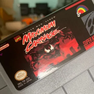 RetroForge source photo: SNES label detail