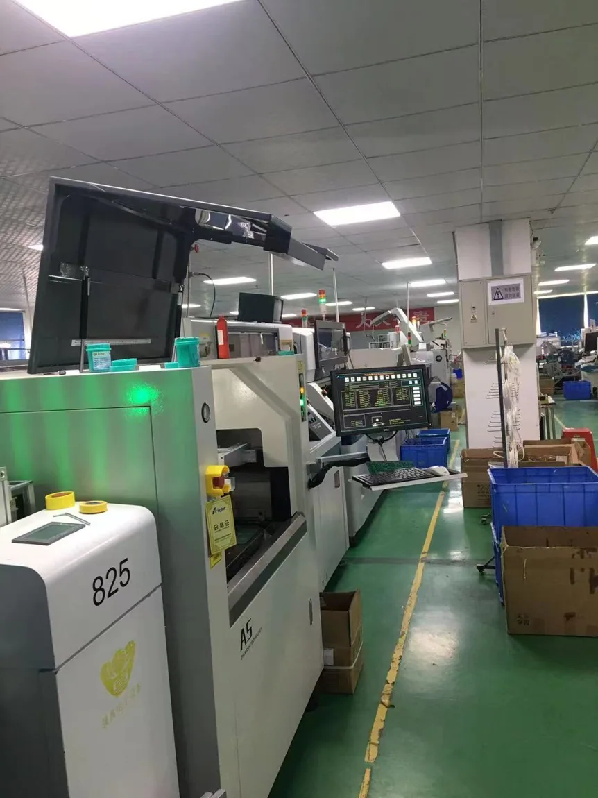 Actual workshop production equipment and monitor (user-supplied documentary photo)